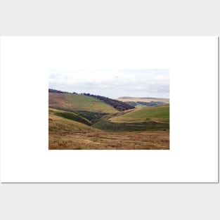 View from the Cat and Fiddle Pass, Peak District Posters and Art